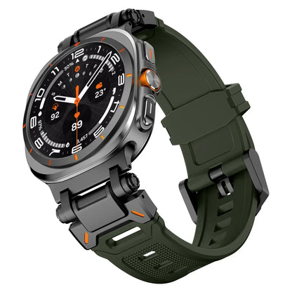 Samsung Galaxy Watch8, 8 Classic & 9 Rubber Band with Metal Hardware
