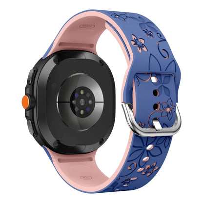 Samsung Galaxy Watch 7, 6, 5, 4 & FE 20mm Floral Silicone Band