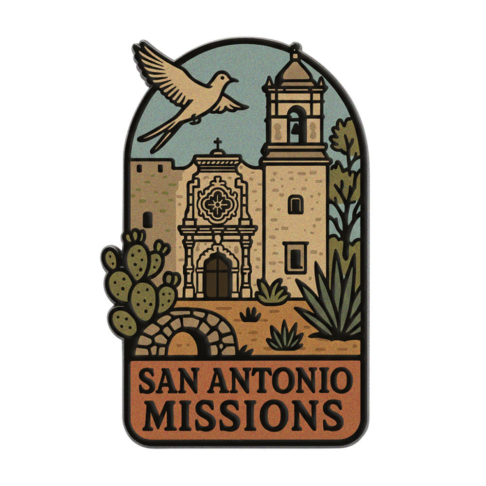 San Antonio Missions National Historical Park Pin - Texas Souvenir Pin