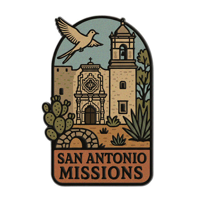 San Antonio Missions National Historical Park Pin - Texas Souvenir Pin