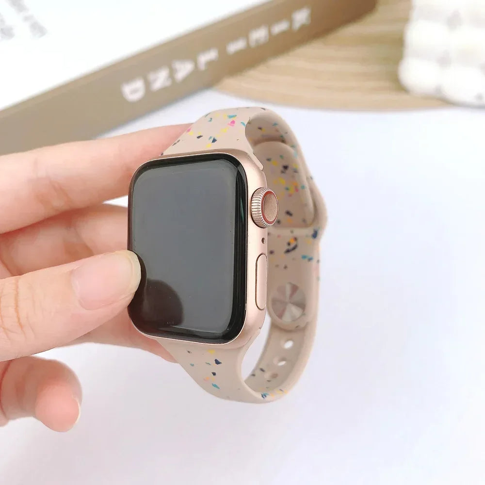 Slim Silicon Apple Watch Band-Strap