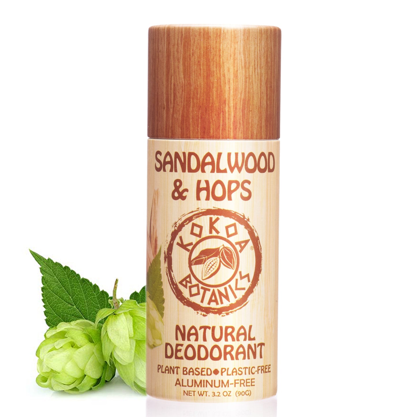 Natural Deodorant - Sandalwood and Hops – Plastic Free 3.2 oz