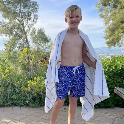 Sand Waves, Harbor and Surf Boys Hybrid Short, Swim and Play Trunk