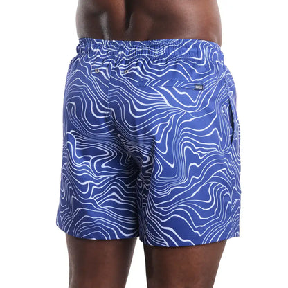Sand Waves, Harbor and Surf Hybrid Short, Compression Lined Swim and Resort Trunk
