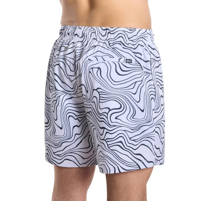 Sand Waves, Surf and Storm Hybrid Short, Compression Lined Swim and Resort Trunk
