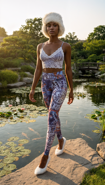 Sanskrit Galaxy High Waist Leggings