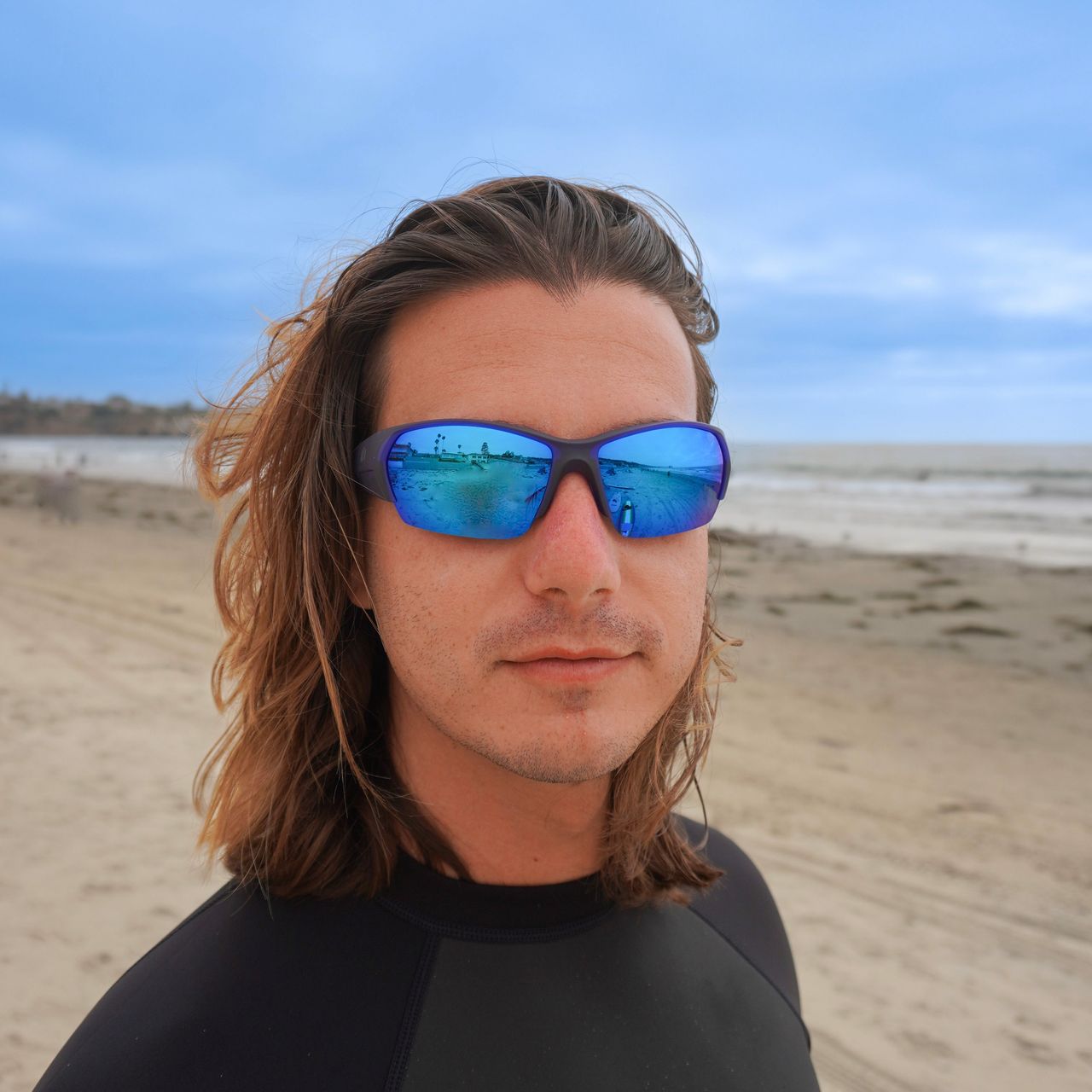 Muir | Matte Blue | Polarized Blue Flash Lens