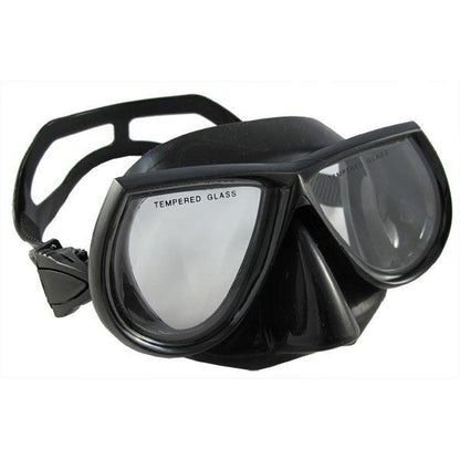 Black Free Dive Low Volume Silicone Mask & Nautilus Snorkel Set