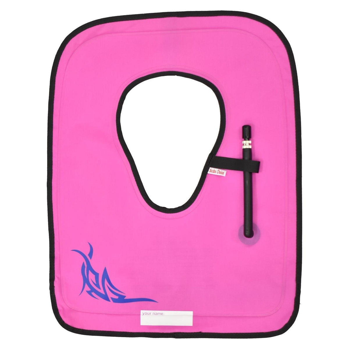 Scuba Choice Adult Snorkel Vest w/ Tribal Graphic & Name Box, Purple, Large