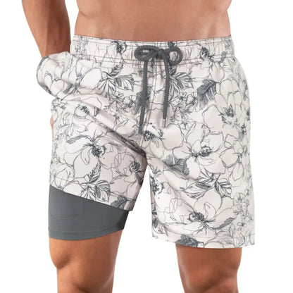 Secret Garden Hybrid Short, Compression Lined Swim and Resort Trunk