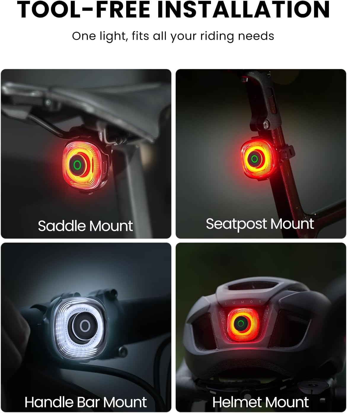 Magicshine SEEMEE 150 MAG Magnetic Rear Bike Lights,USB-C Rechargeable FTR LightSync Control Technology, IPX6 Waterproof Safety Rear Bicycle Lights, Best Bike Lights for Night Riding