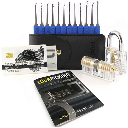 Beginners Lock Pick Set - Picks, Practice Locks, Covert Kit + How-to Guide