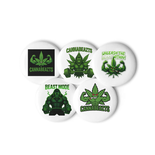 Set of pin buttons