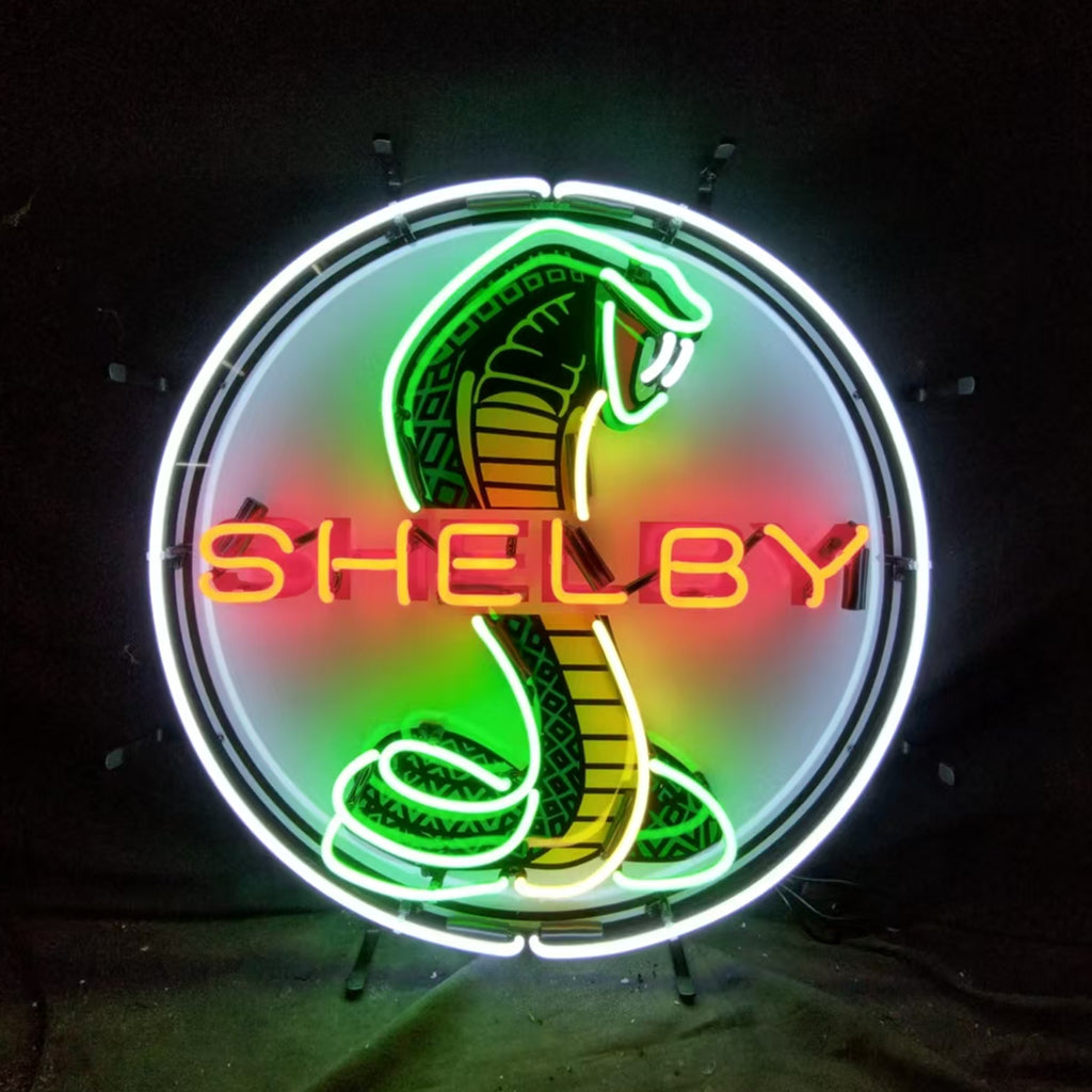 Shelby Cobra Car Logo Neon Signs
