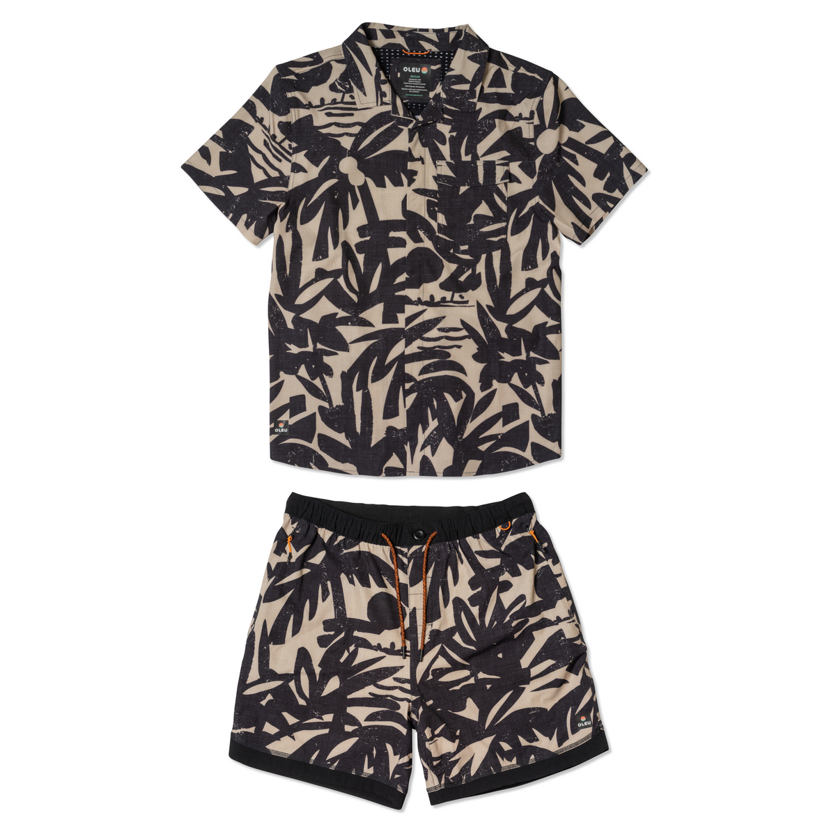 OLEU ALL-SHORT™ 6" INSEAM I 16.5" OUTSEAM - CARVINGS in SANDSTONE