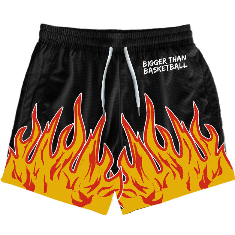 Flame - Shorts - Black