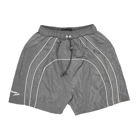 “RADIANT AURA” NYLON SHORTS ( SHADOW GREY)