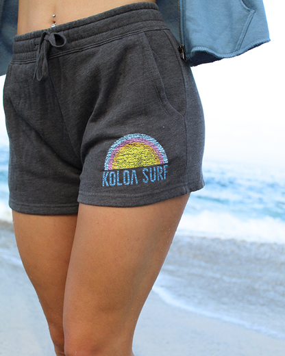 Koloa Rainbow Wave Wash Sweatshorts