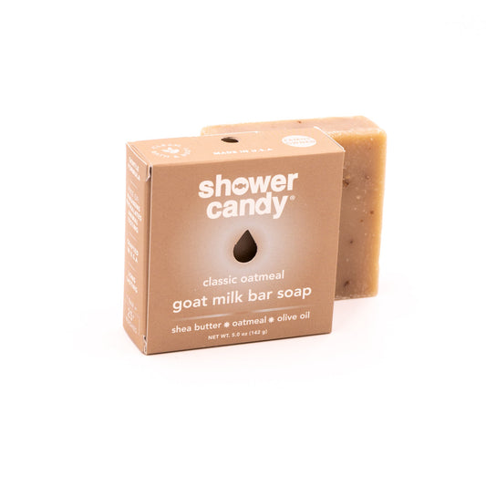 Shower Candy Classic Oatmeal Goat Milk Bar Soap – Gentle Hydrating Cleanse