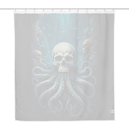 Skull with Octopus Tentacles 1 Shower Curtain