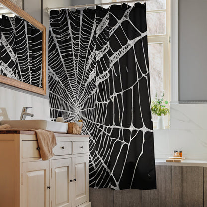 Spider Web Shower Curtain