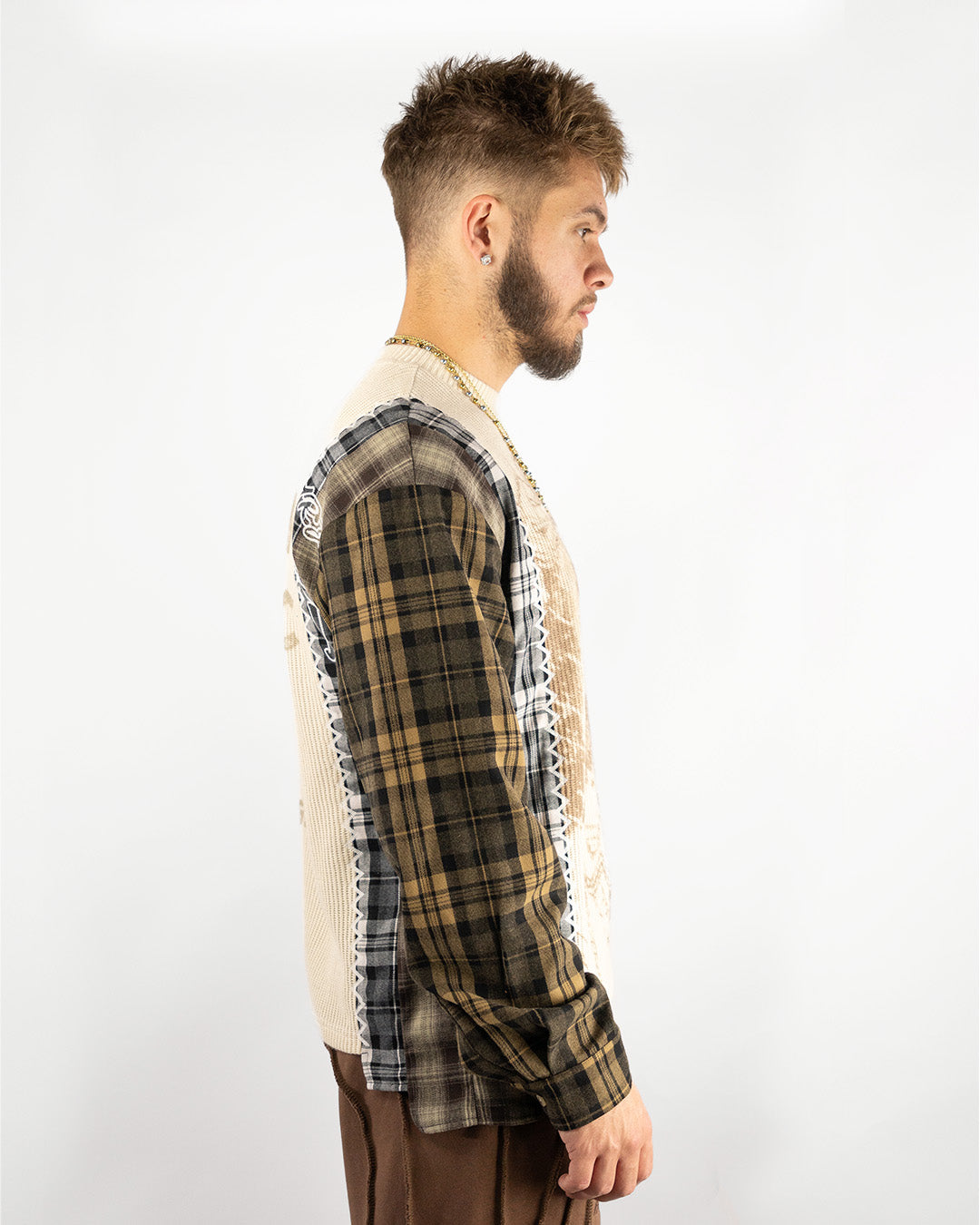"HARVEST PATCHWORK" KNITTED FLANNEL