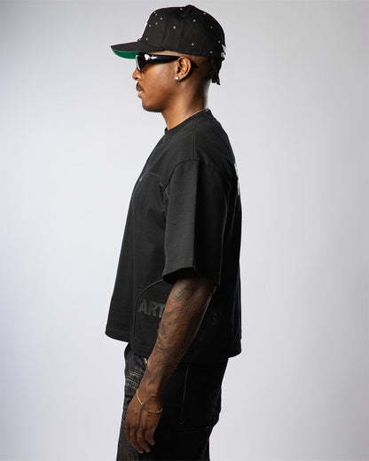VISIONARY STATEMENT BOXY TEE ( BLACK )