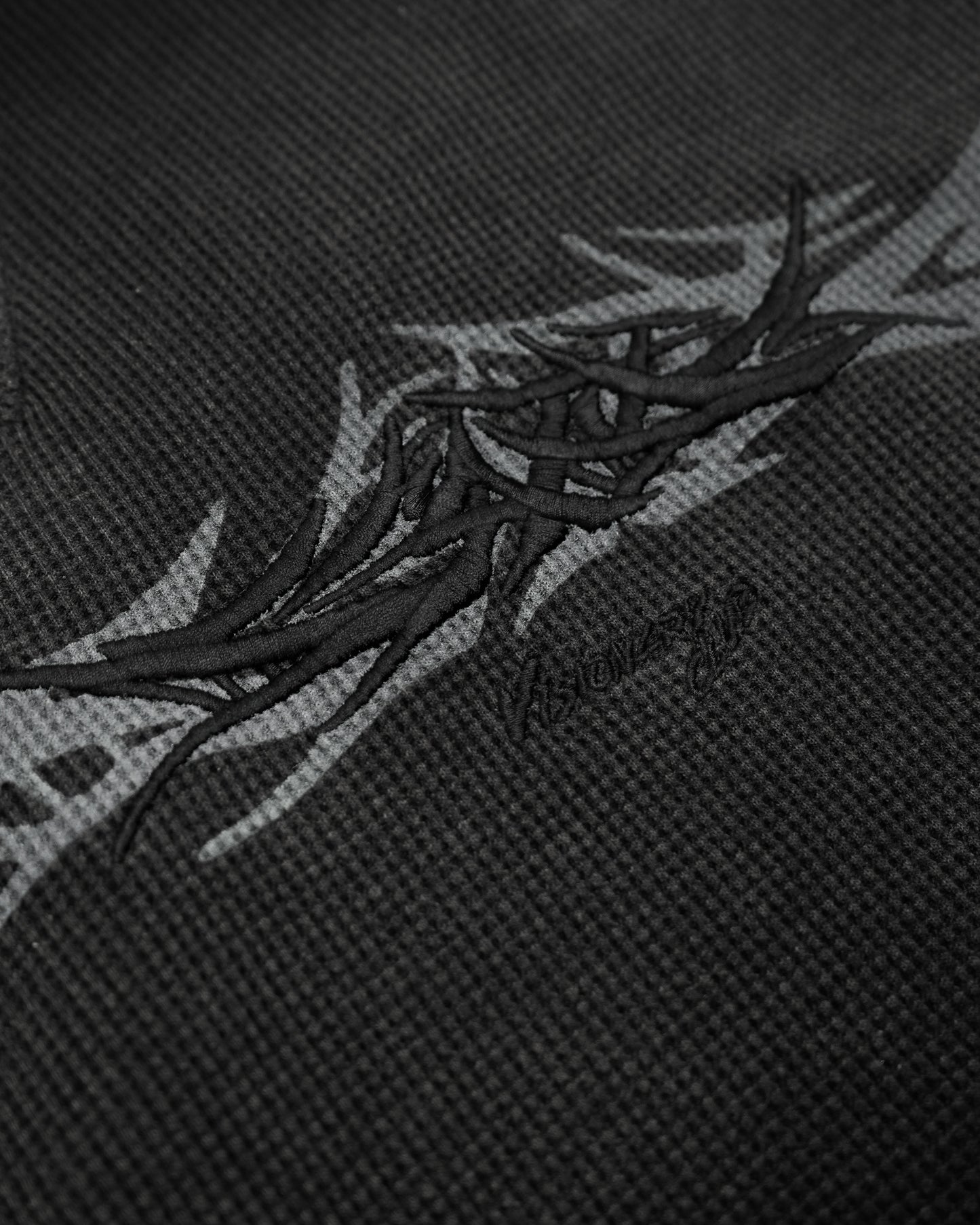 X-RAY THERMAL KNIT HOODIE V2 ( SHADOW BLACK )