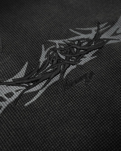 X-RAY THERMAL KNIT HOODIE V2 ( SHADOW BLACK )