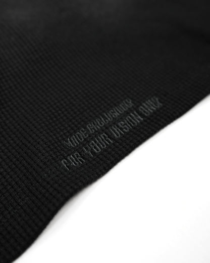 X-RAY THERMAL KNIT HOODIE V2 ( SHADOW BLACK )