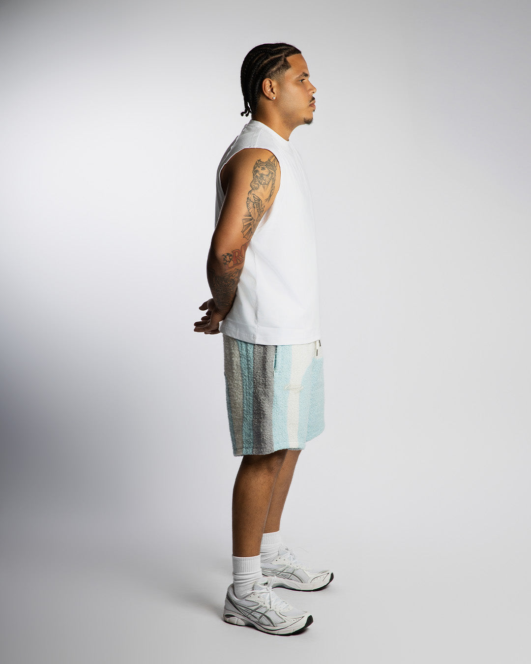 "RADIANT AURA" V2 SHORTS (FROSTED FLURRY)