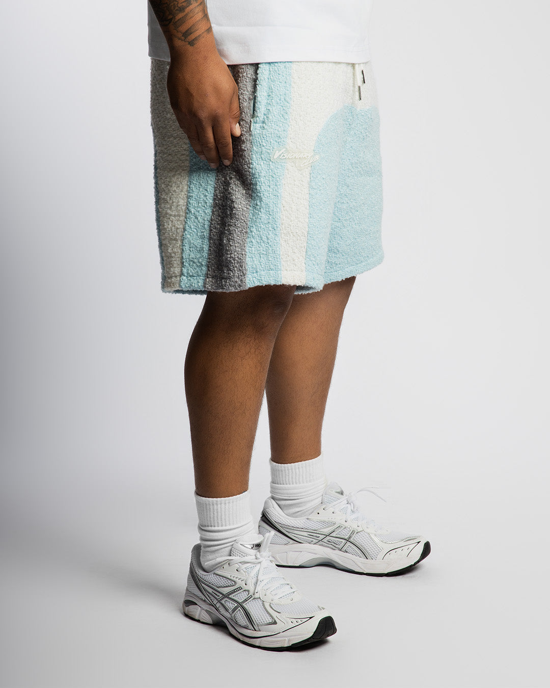"RADIANT AURA" V2 SHORTS (FROSTED FLURRY)