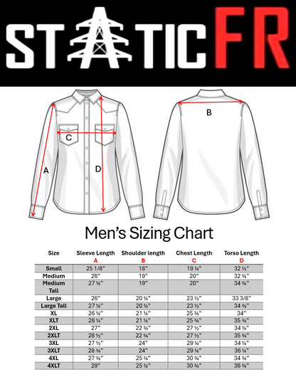 FR Pearl Snap Work shirt - Alpha Red