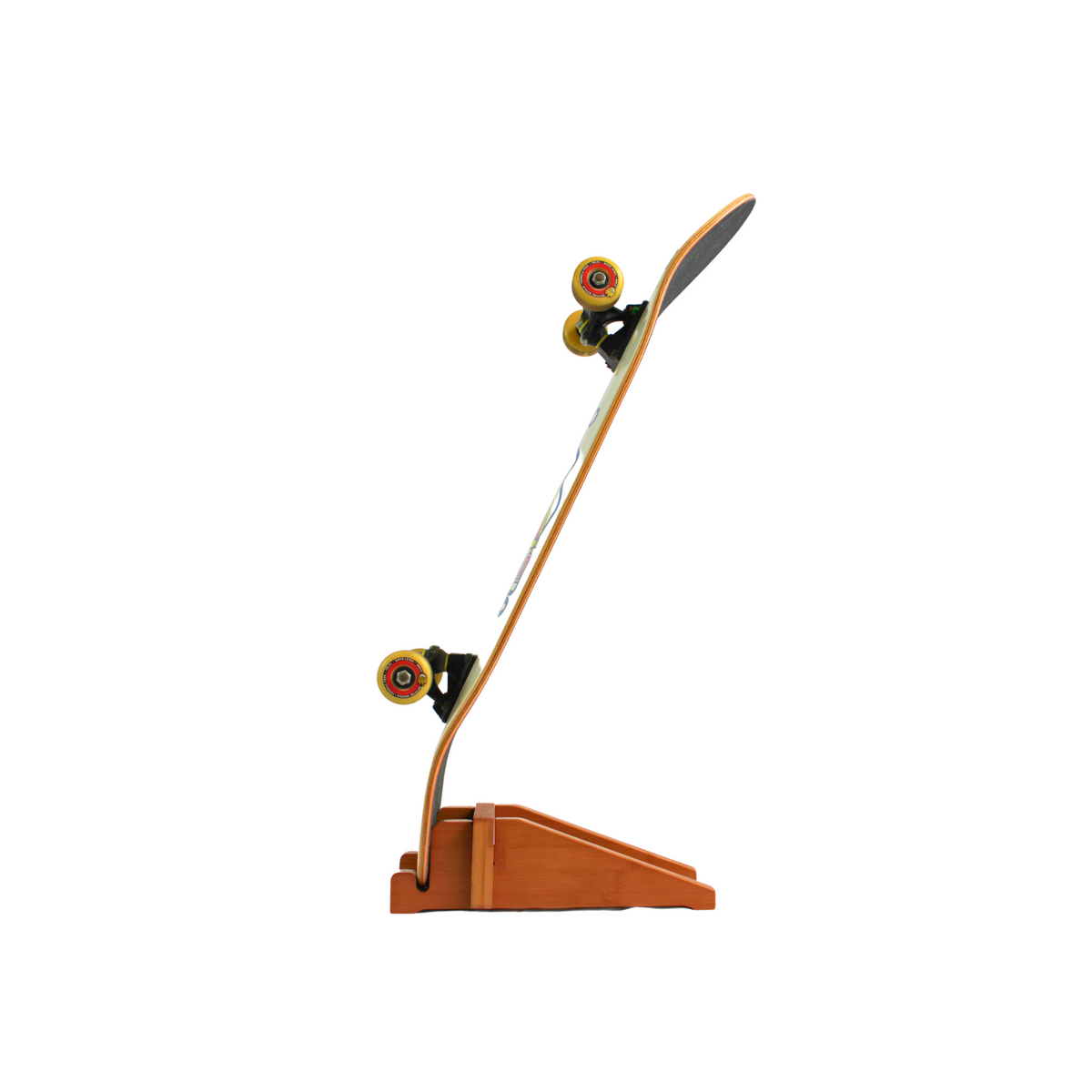Bamboo Skateboard Floor Stand