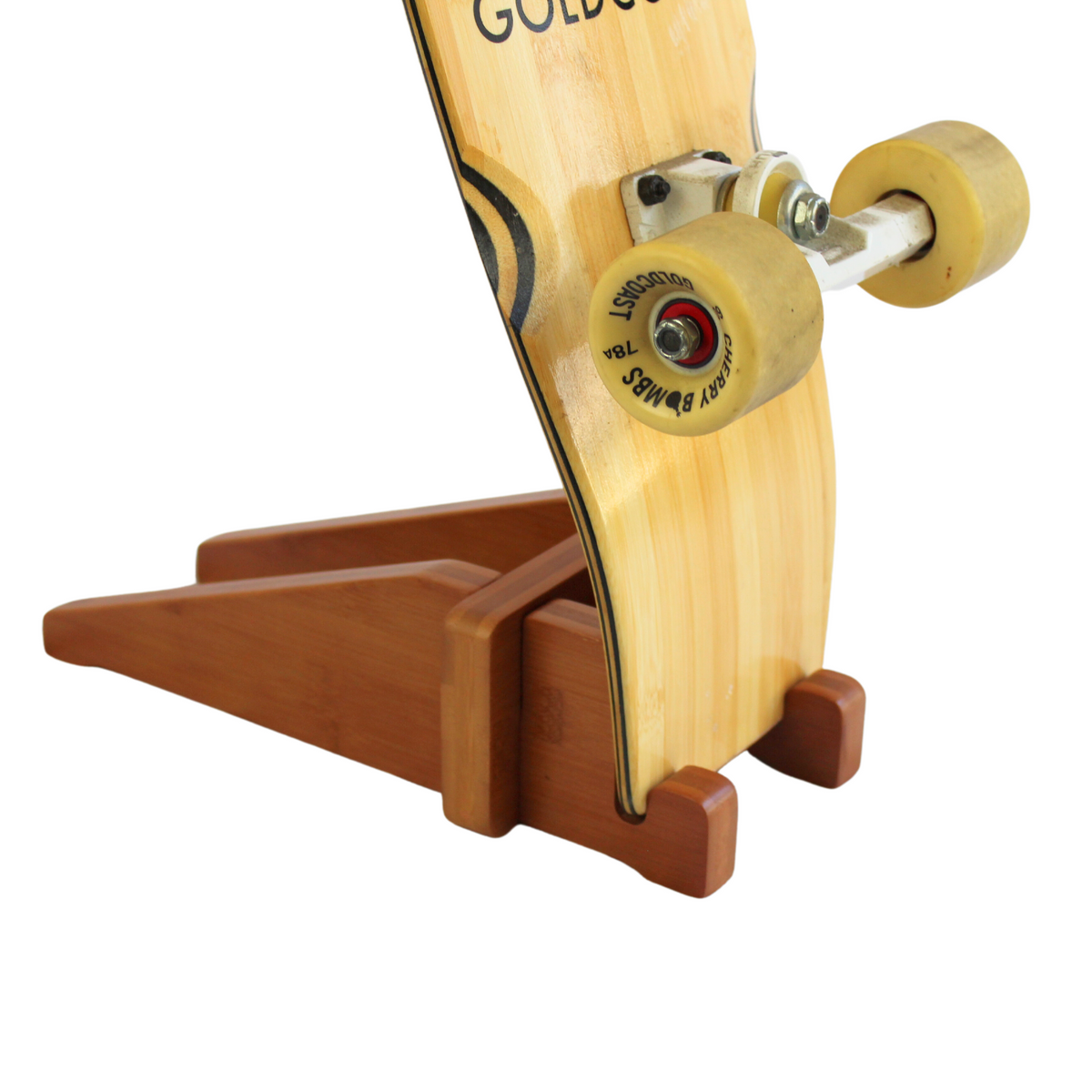 Bamboo Skateboard Floor Stand