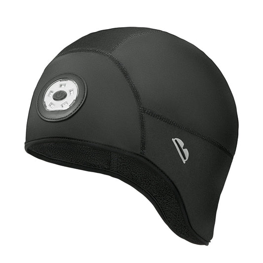 ROCKBROS Winter Bike Skull Cap Thermal Cycling Helmet Liner  Headwear with Light
