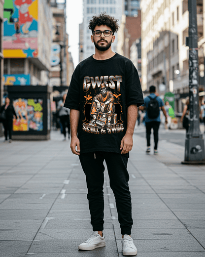 G West Skull & Swag Oversized Men's T-Shirt