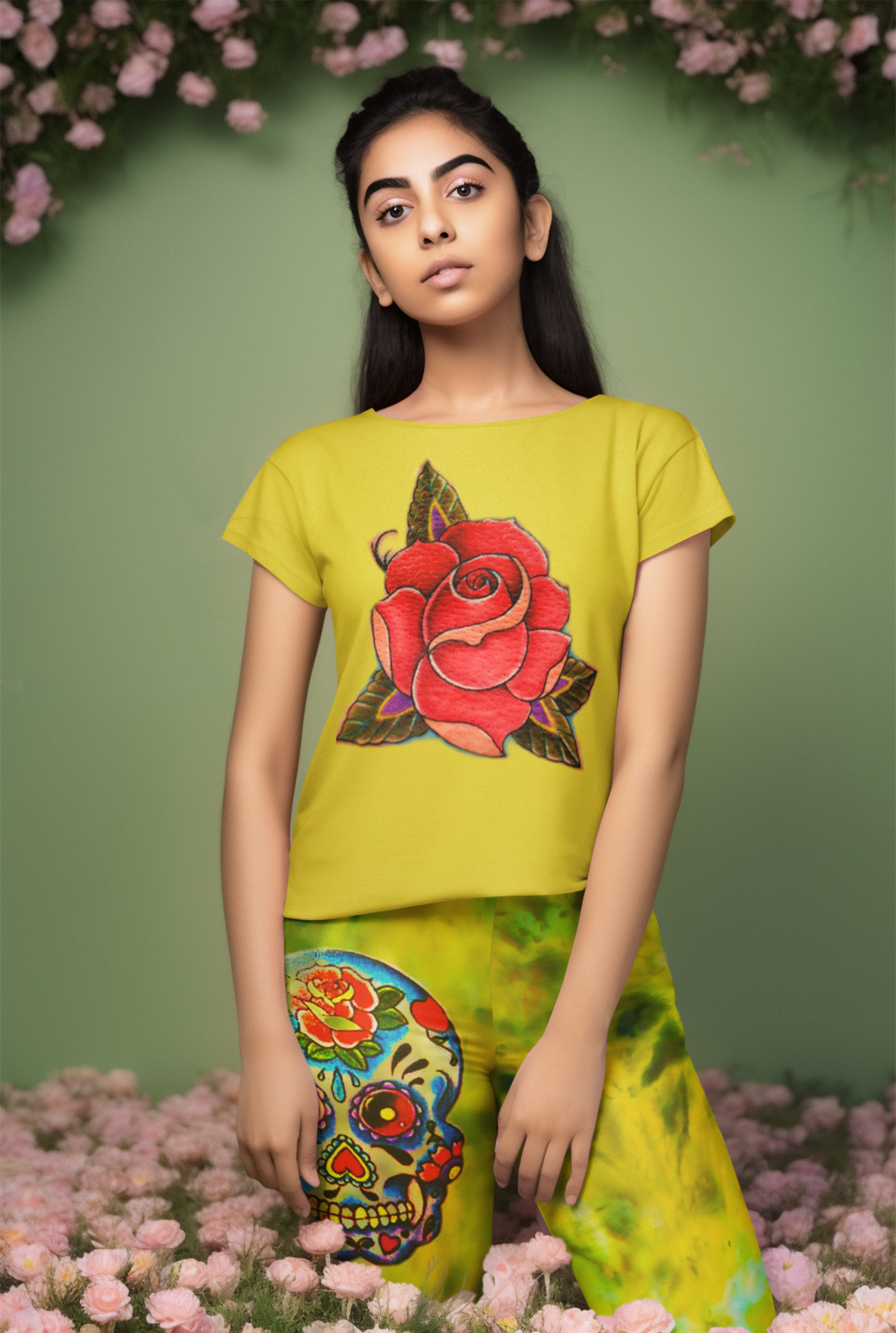 Dia De Muertos Yoga Leggings