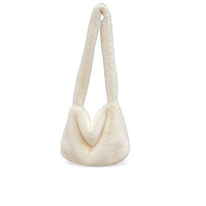 Small Messenger Bag With Colorful Faux Fur