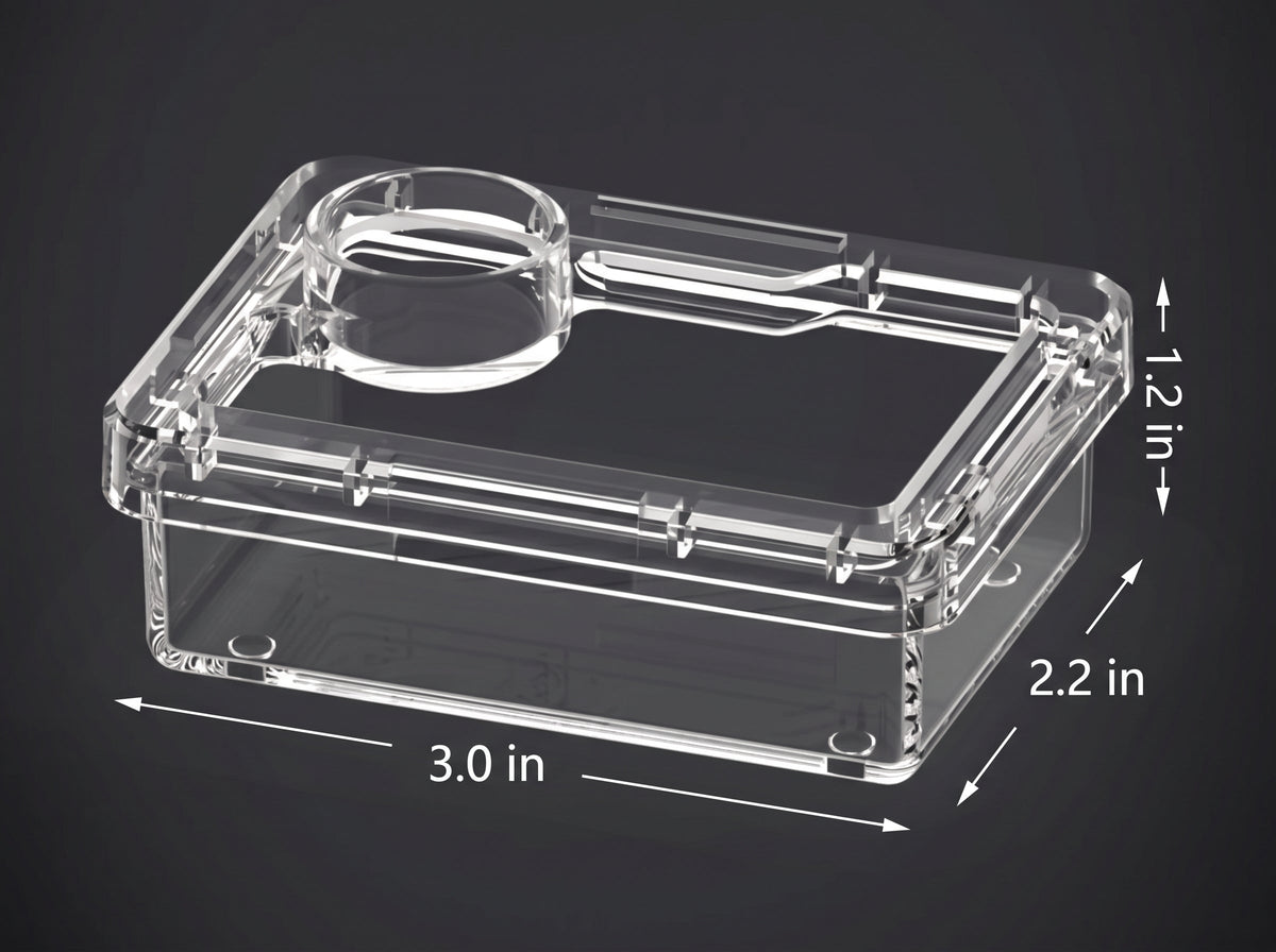 Escape-Proof Reptile Live Feeder with Built-In Supplement Well