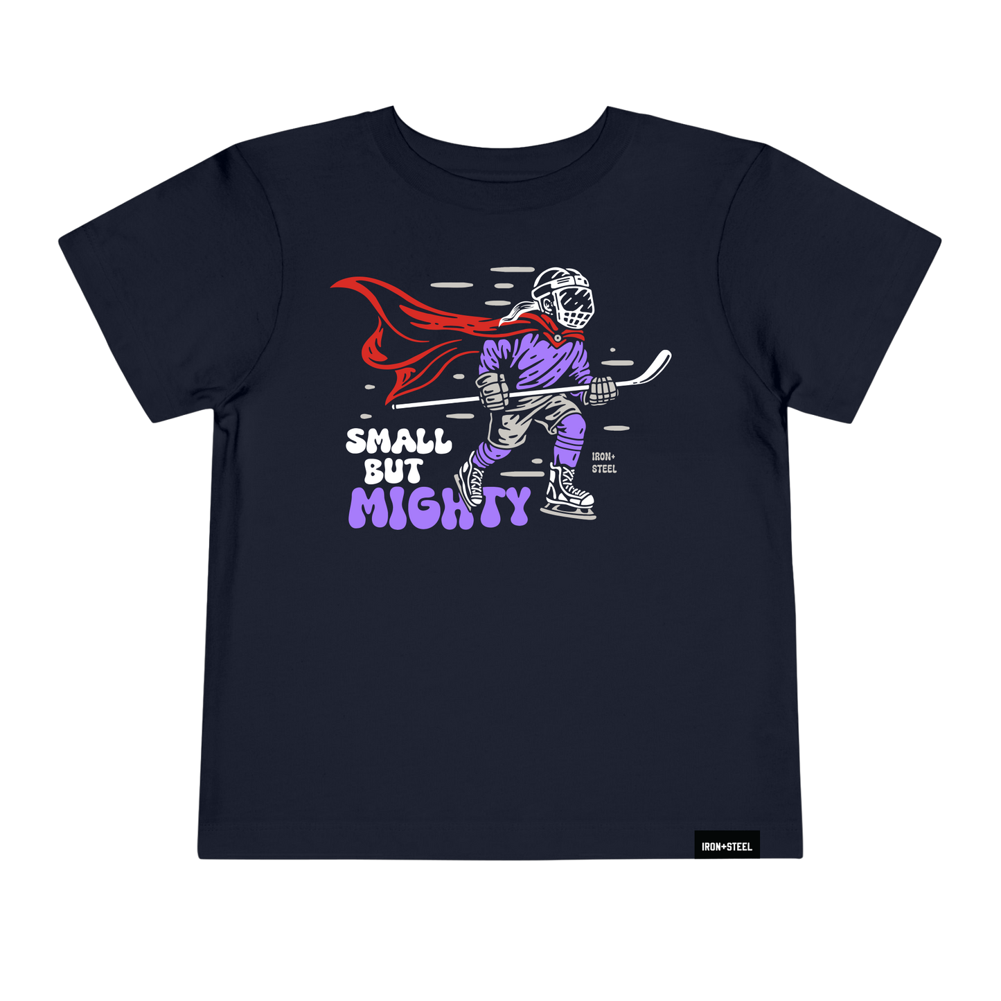 Small But Mighty Girl Hockey Toddler Tee
