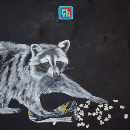 Latenight Snack Raccoon Sticker