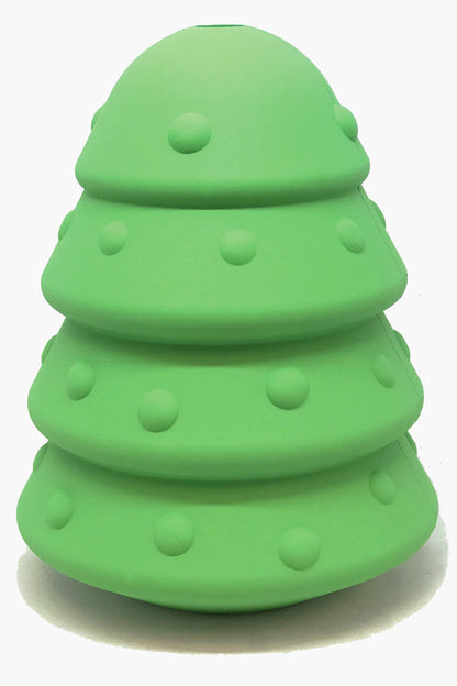 Christmas Tree eDispenser Durable Rubber Chew Toy & Treat Dispenser
