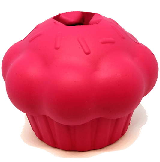 Cupcake eDispenser Durable Rubber Chew Toy & Treat Dispenser