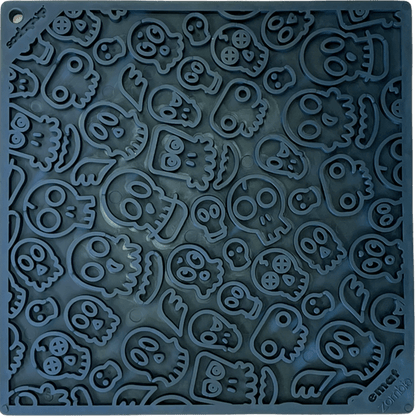 Zombie eMat - Enrichment Lick Mat for Dogs and Cats | Halloween Skull Design | SodaPup