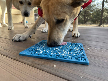 Jigsaw Puzzle eMat - Enrichment Lick Mat for Dogs and Cats | eMat Enrichment Toy for Anxiety Relief | USA Made