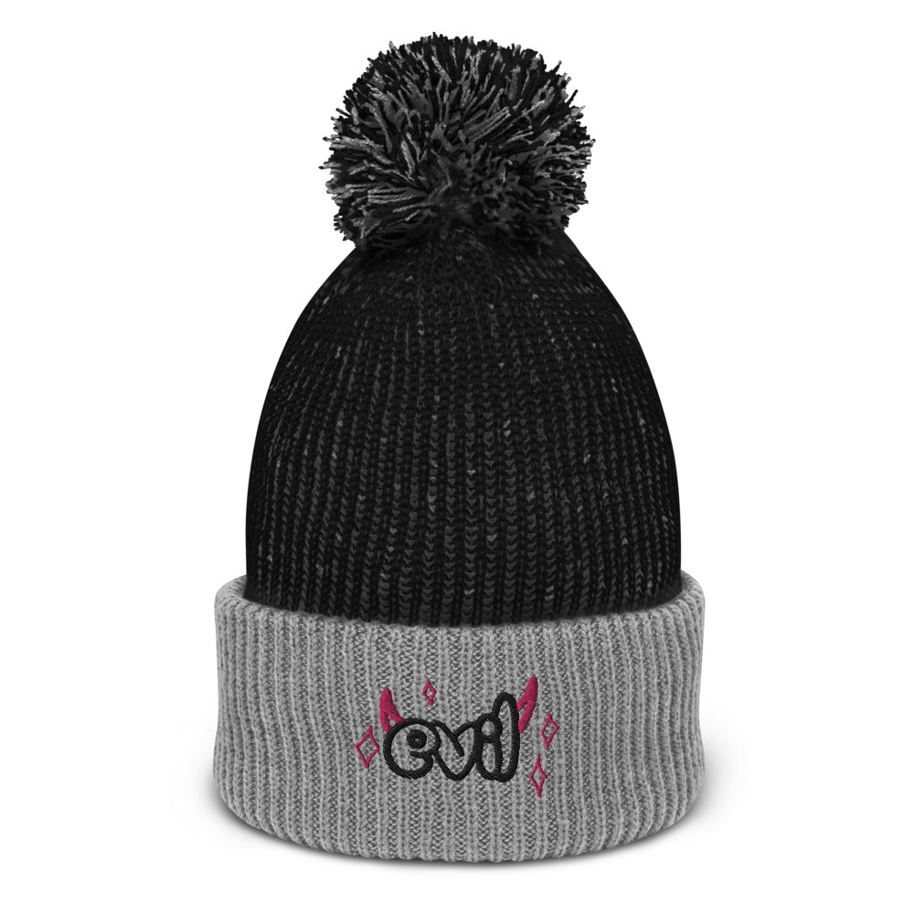 Evil Pop-Pom Beanie