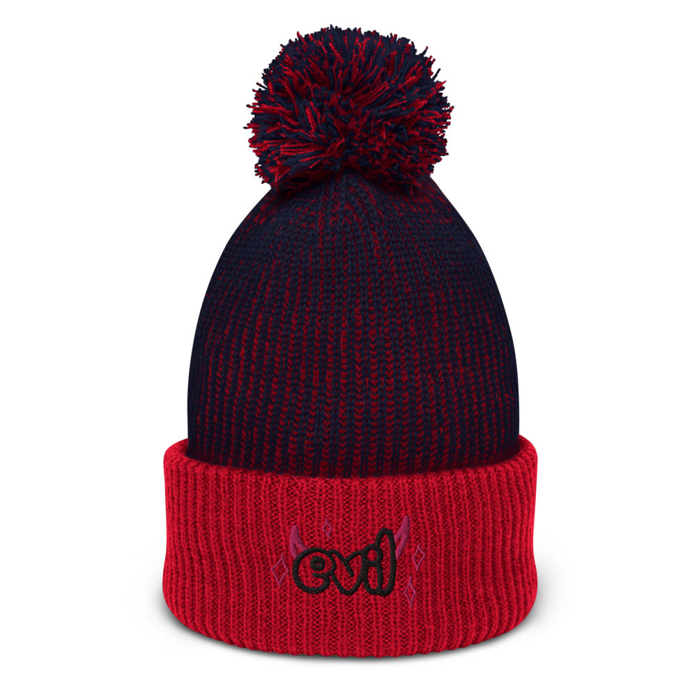 Evil Pop-Pom Beanie