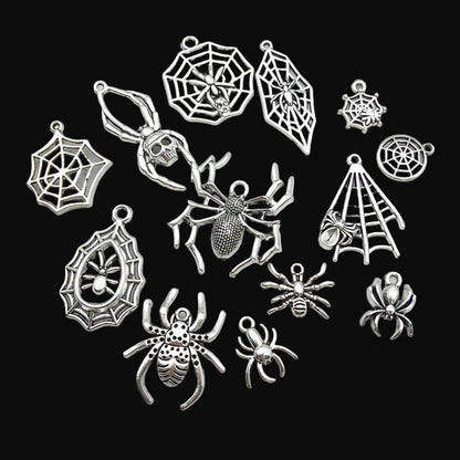 Spider & Web Alloy Charms