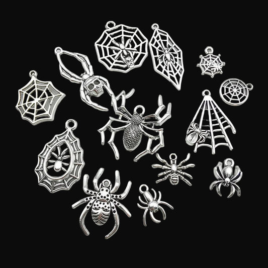 Spider & Web Alloy Charms